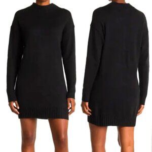 Women's Abound Black Turtleneck Sweater Mini Dress Size Small